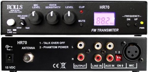 HR70 FM Broadcast Transmitter HR70 FM Broadcast Transmitter